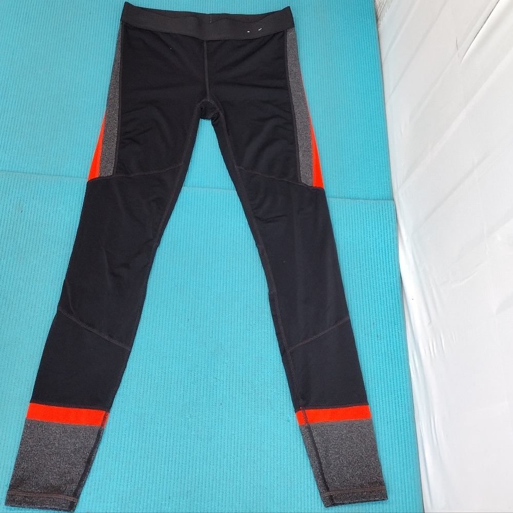 Gap Fit Stripe Leggings Black Size S
